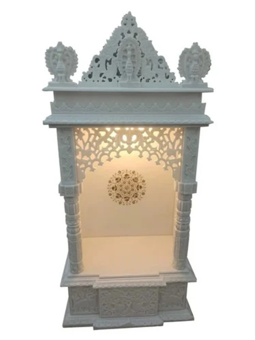 Vertical White Marble Temple