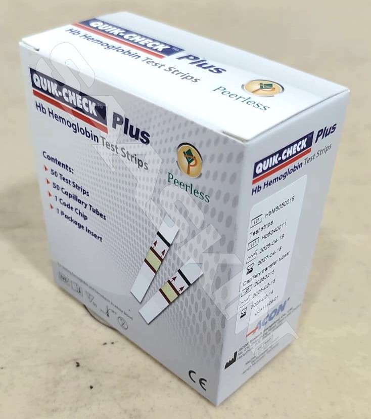 Acon Quik Check Plus Hb Hemoglobin Test Strips