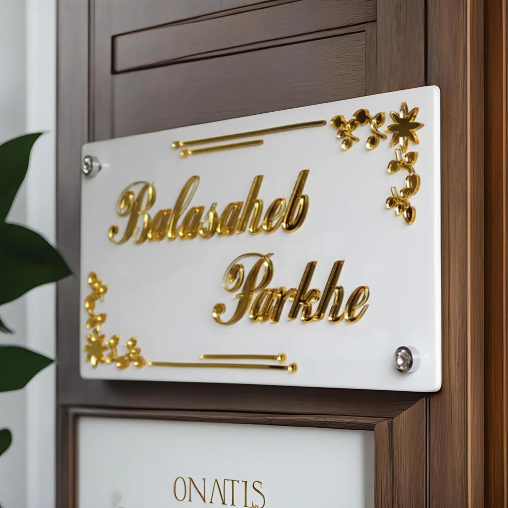 Acrylic customised name plate