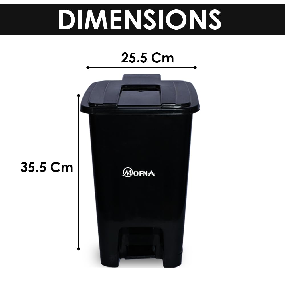 Bio Medical Black Plastic Pedal Dustbin, 60 Liter