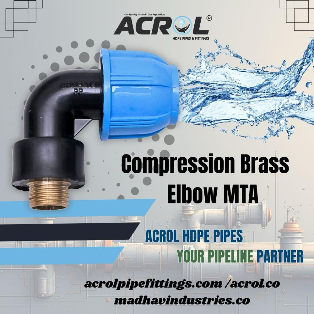 Compression Brass Elbow MAT