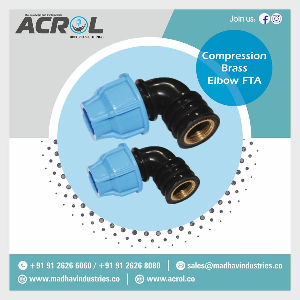 Compression Brass Elbow FTA