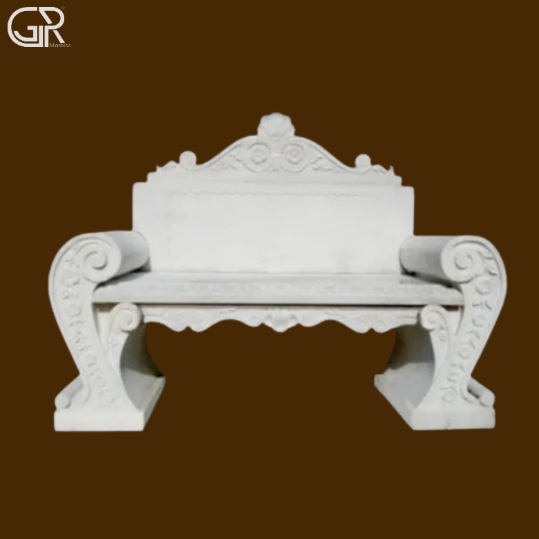 Garden marble Bench