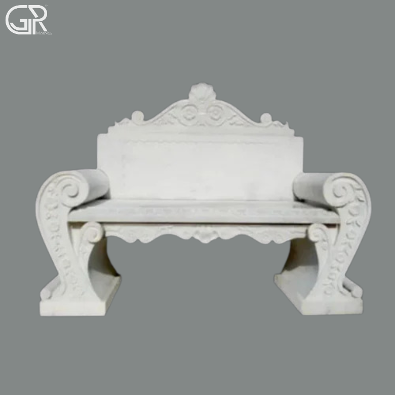 Garden marble Bench