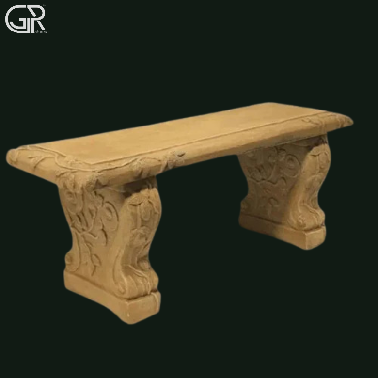 Stone Garden Bench