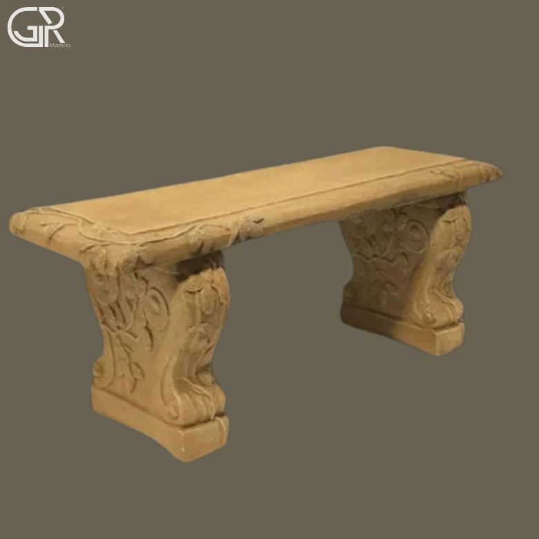 Stone Garden Bench