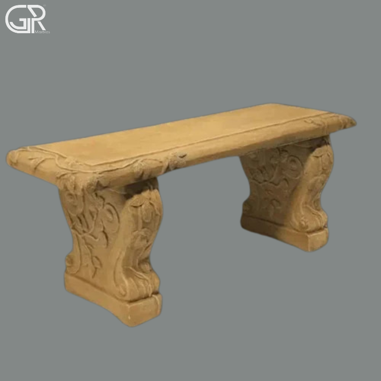 Stone Garden Bench