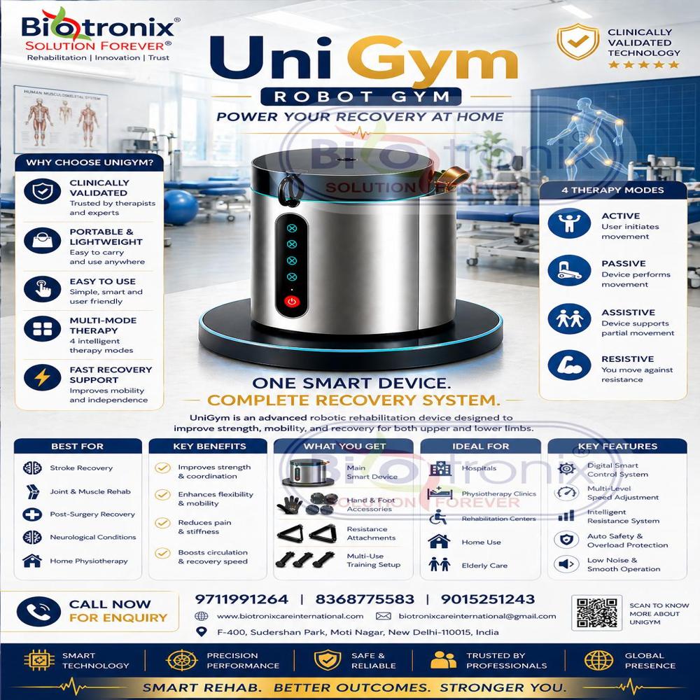 UniGym Automated Recovery Exercise Device for Physiotherapy