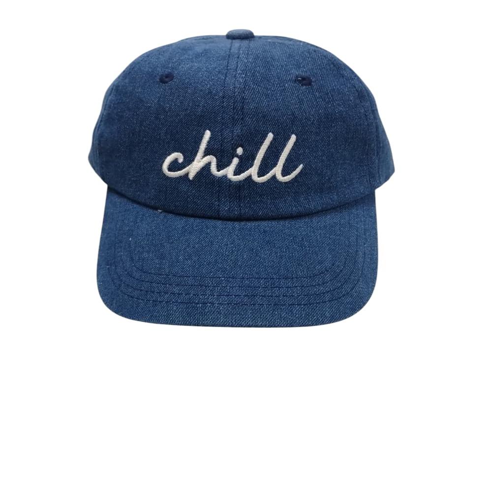 Washed Denim 6 Panel Baseball Cap - Midweight Washed Denim, Adjustable Metal Buckle, Blue, Breathable Durable Fade-resistant