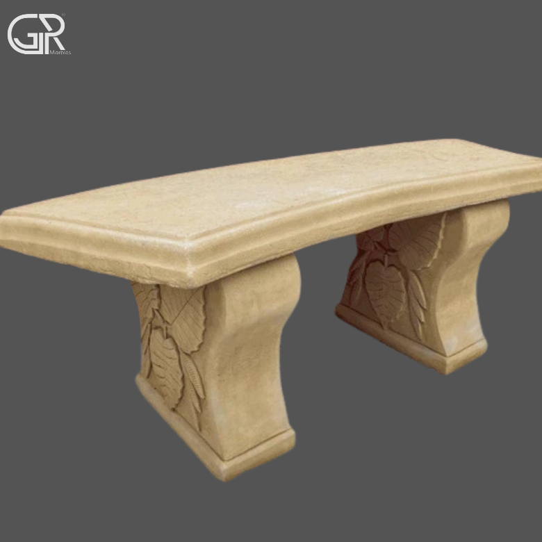 Stone Garden Bench