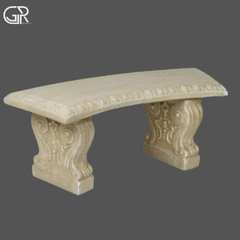 beige Sandstone Bench