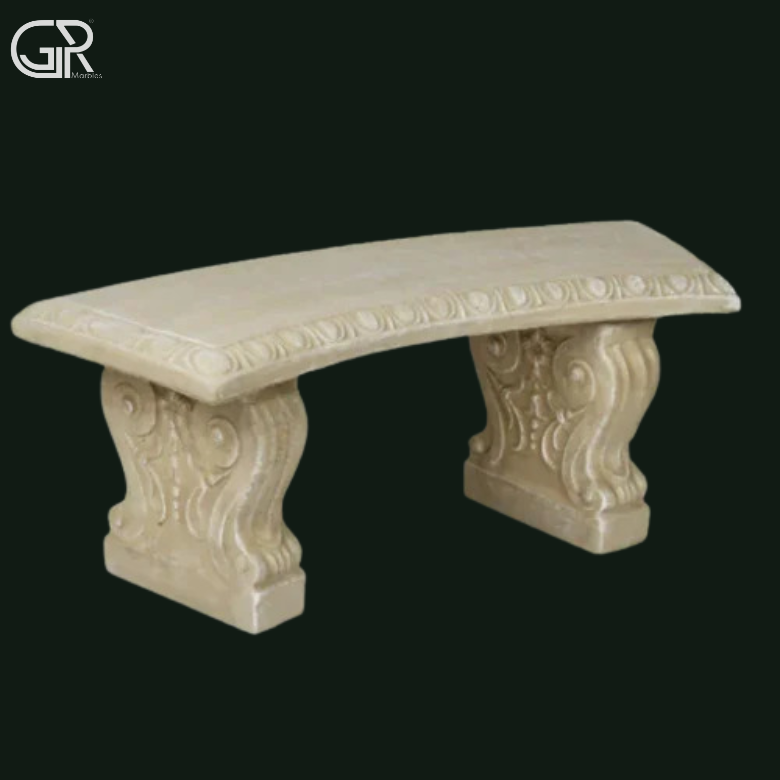 beige Sandstone Bench
