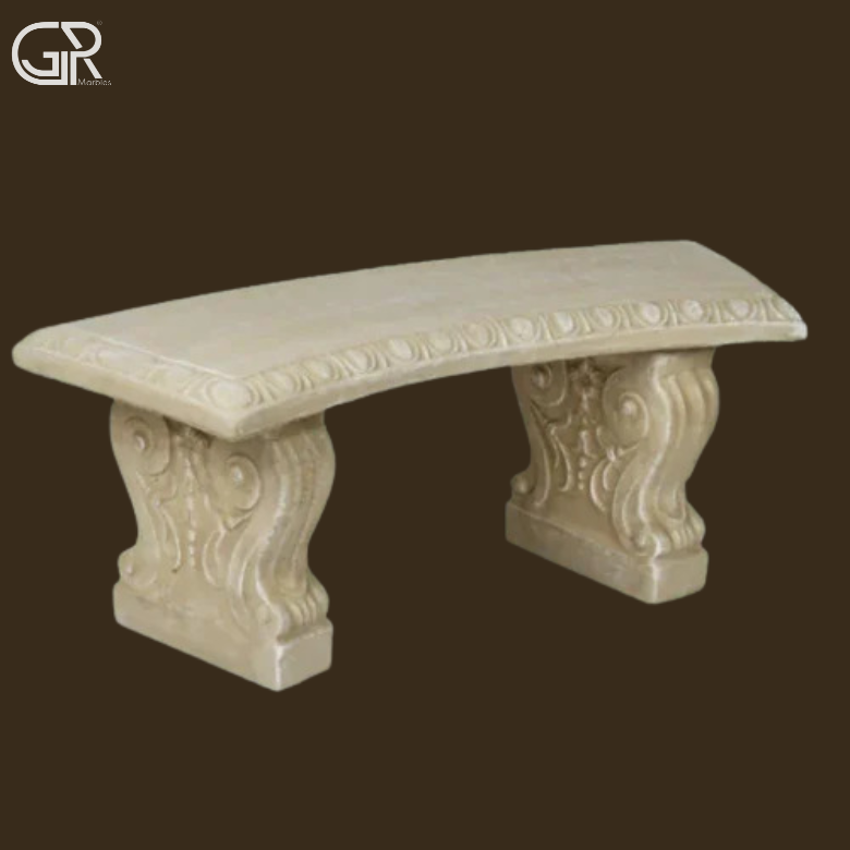 beige Sandstone Bench