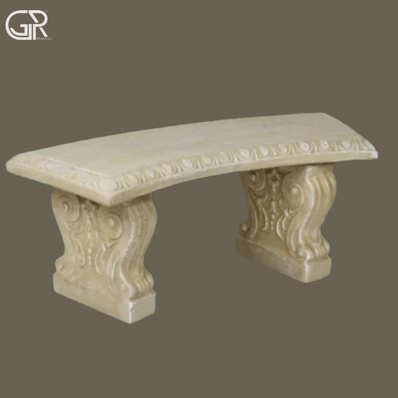 beige Sandstone Bench
