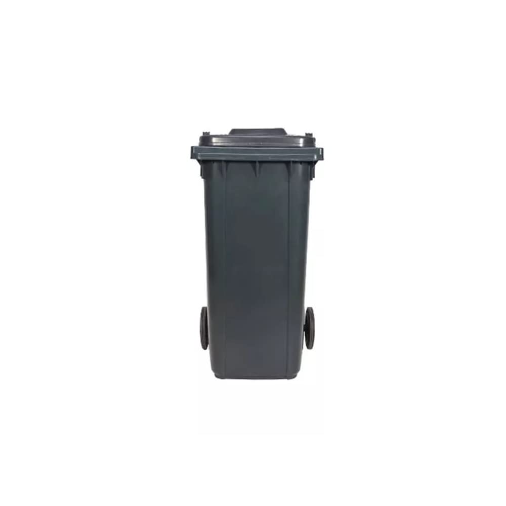  Bio Medical Black Plastic Wheel Dustbin, 120 Liter