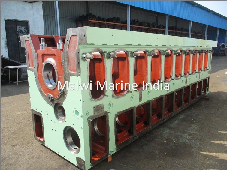HIMSEN - 9H25/33 - 8H25/33 - 7H25/33 - 6H25/33P - ENGINE FRAME - CYLINDER BLOCK