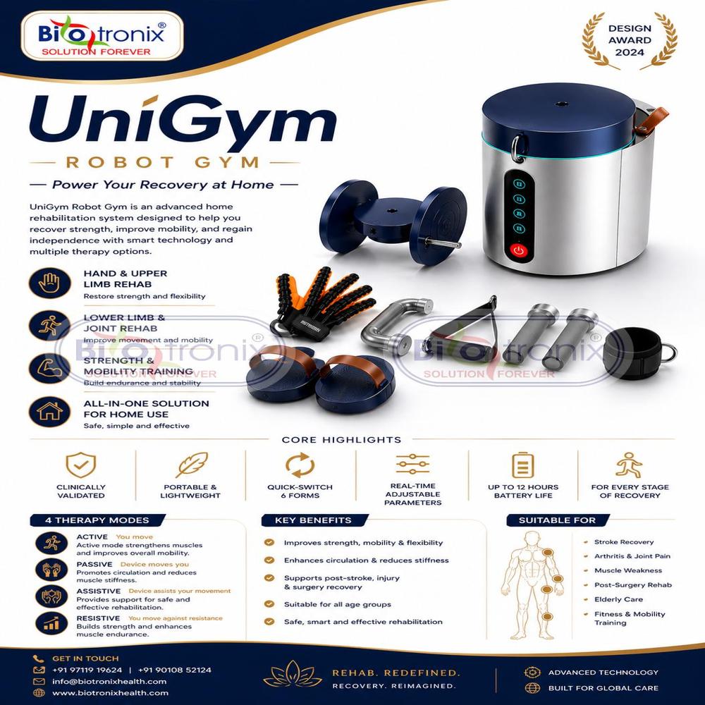 UniGym All-in-One Robotic Physiotherapy Rehabilitation Device
