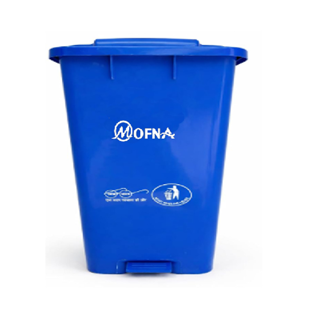  Bio medical Blue Pedal Wheel Dustbin, 80 Liter