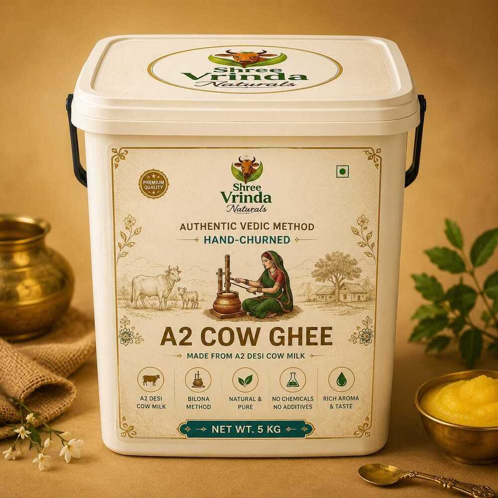 A2 Bilona Cow Ghee - 5 L Plastic Bucket