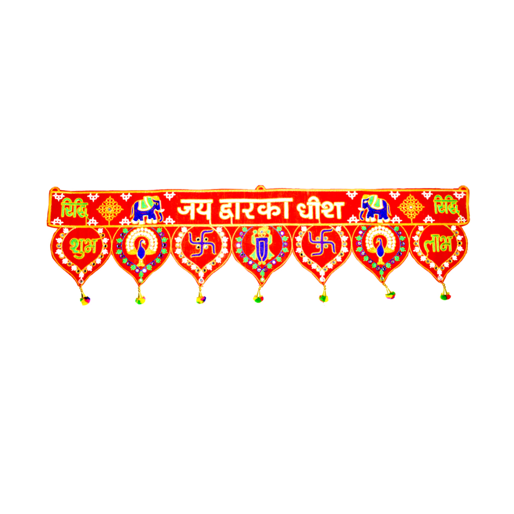 1KRISHNA HANDLOOM Traditional Bandarwal Toran for Main Door Wall Hanging  A1