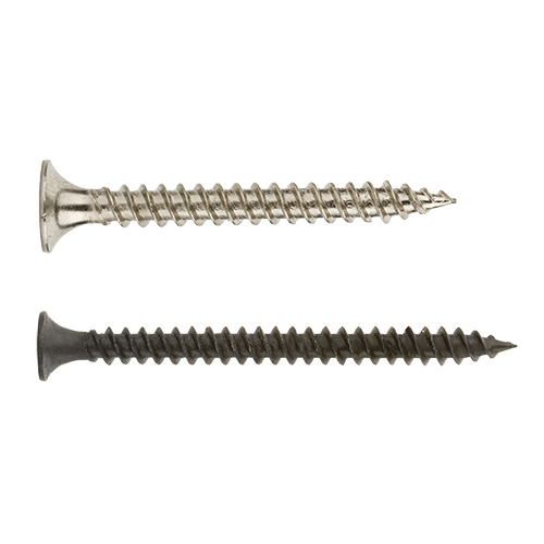 Nickel And Black Bugle Head Drywall Screw