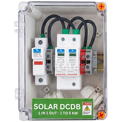 1 IN 1 Out - 1 TO 5 KW Solar DCDB