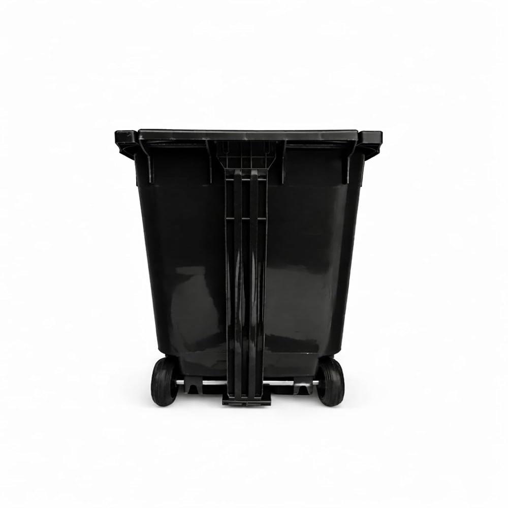 Bio Medical Black Pedal Wheel Dustbin, 240 Liter