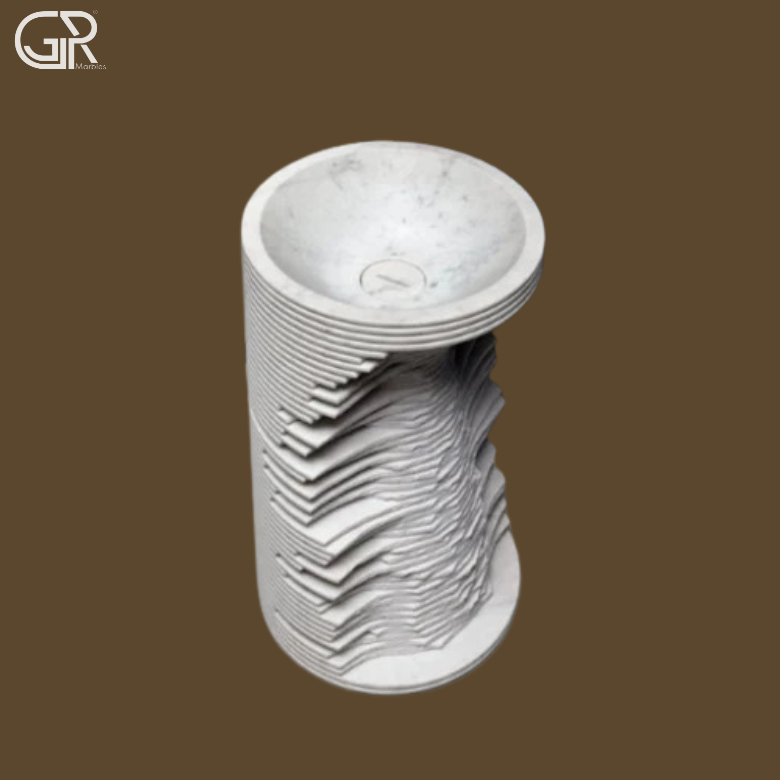 Marble Pedestal Wash Basin