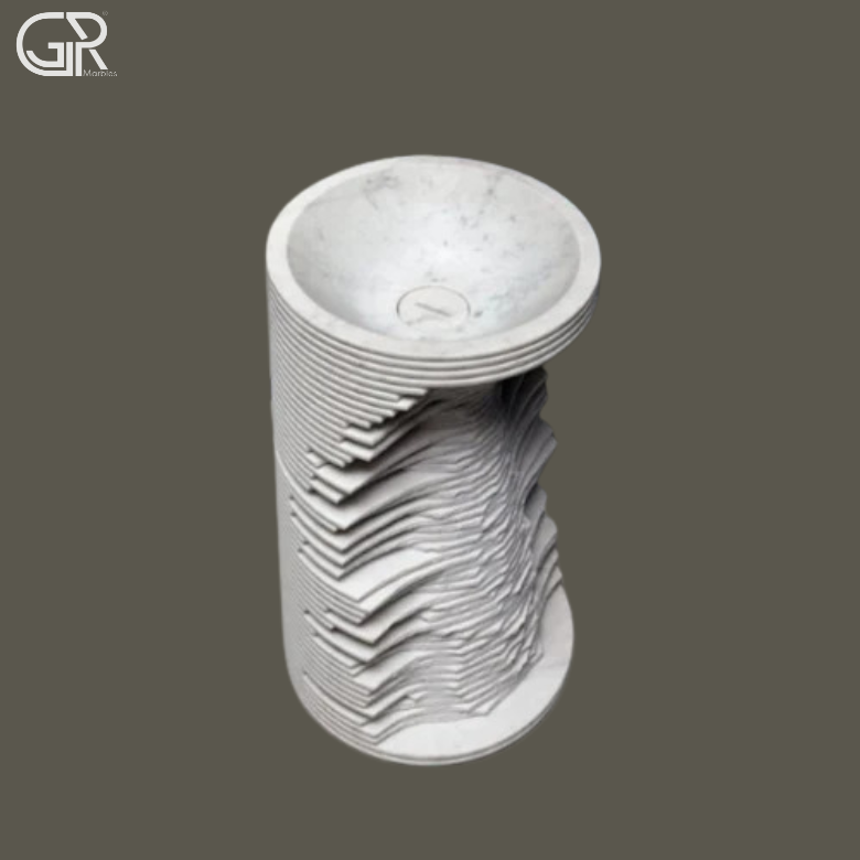 Marble Pedestal Wash Basin