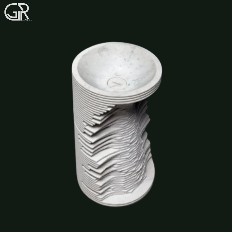 Marble Pedestal Wash Basin