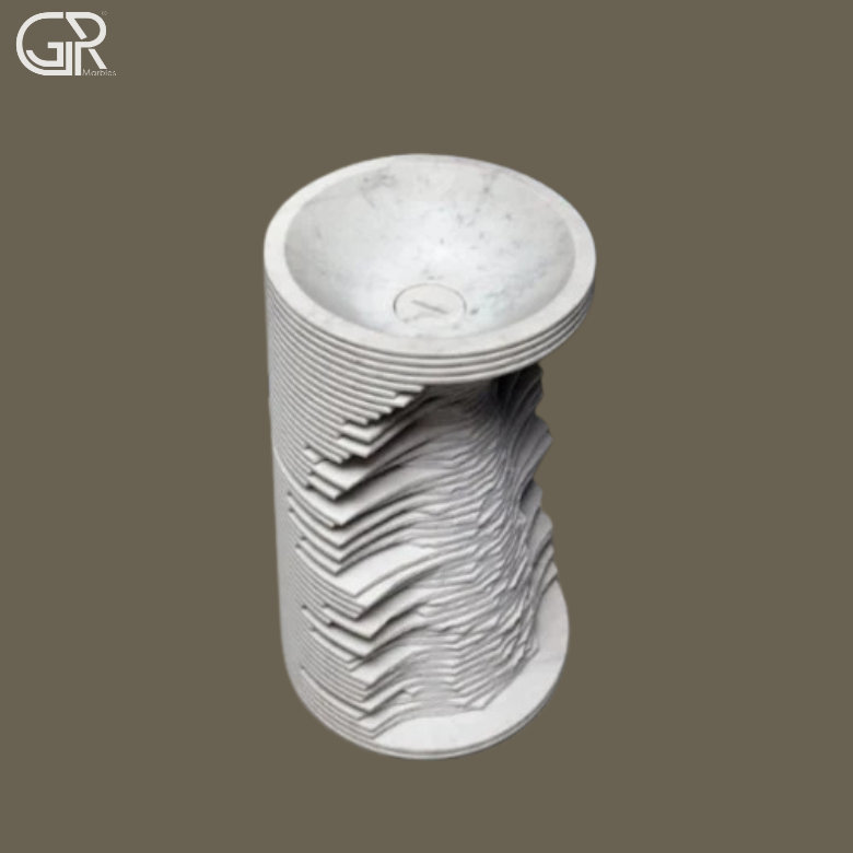 Marble Pedestal Wash Basin