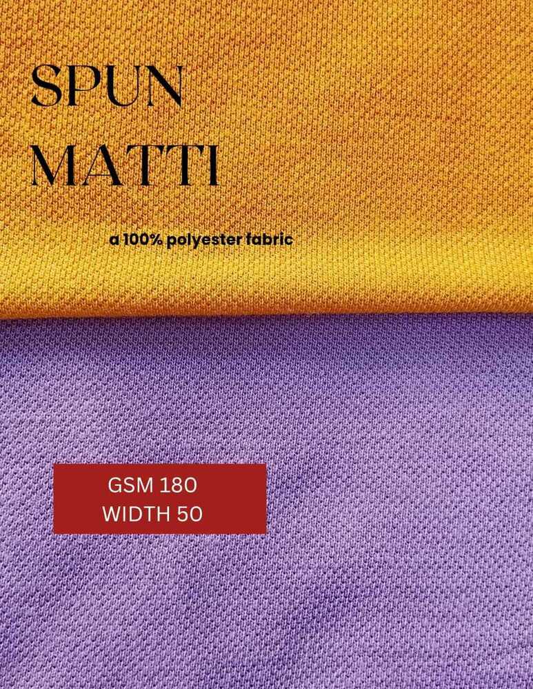 180 GSM Spun Matti T-Shirt Fabrics
