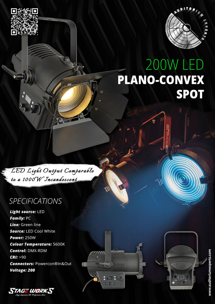 Stage Works 200W COB Square surface light -No Zoom (CROMA SQUARE - 200)