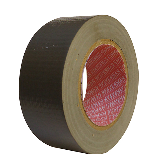 Duct Tape - Cloth Material, 48mm Width, 50m Length, Black Color | Rubber Adhesive For General Repair, Packaging, And Bundling