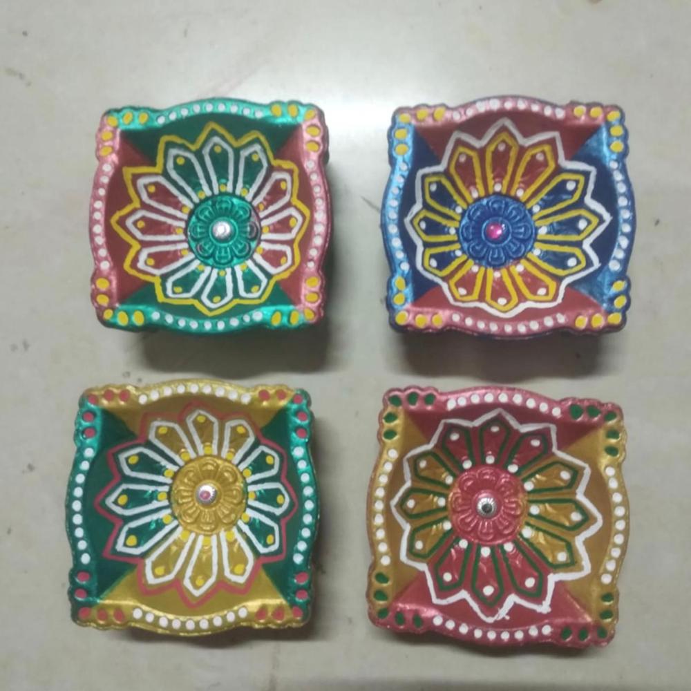 Plain Decorative Diya - Color: Various Available