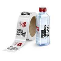 Water Bottle Transparent Labels