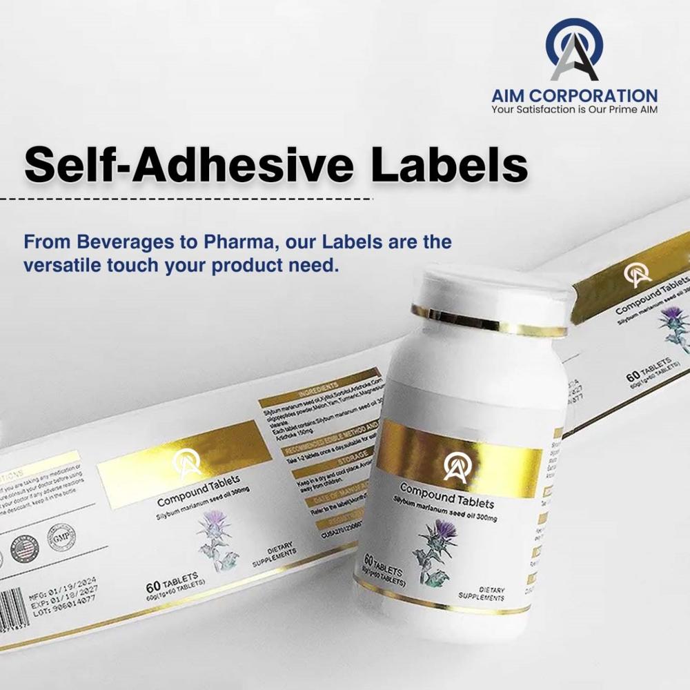 Multi Color Self Adhesive Labels