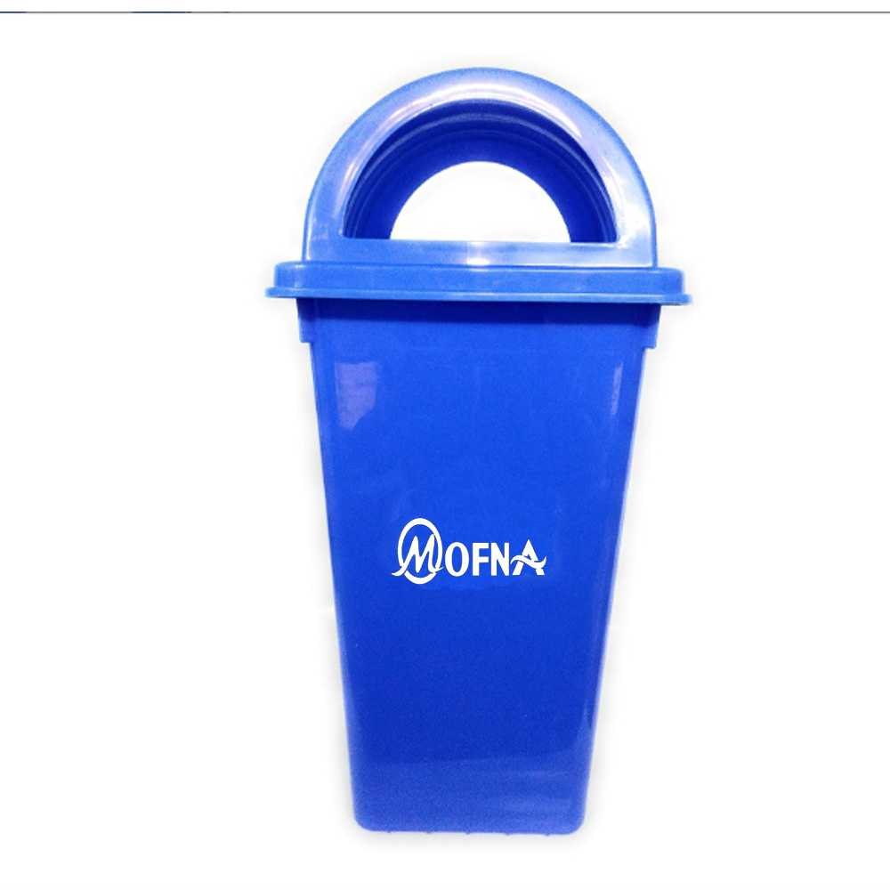 plastic Blue Dome Lid Dustbin, 110 Liter