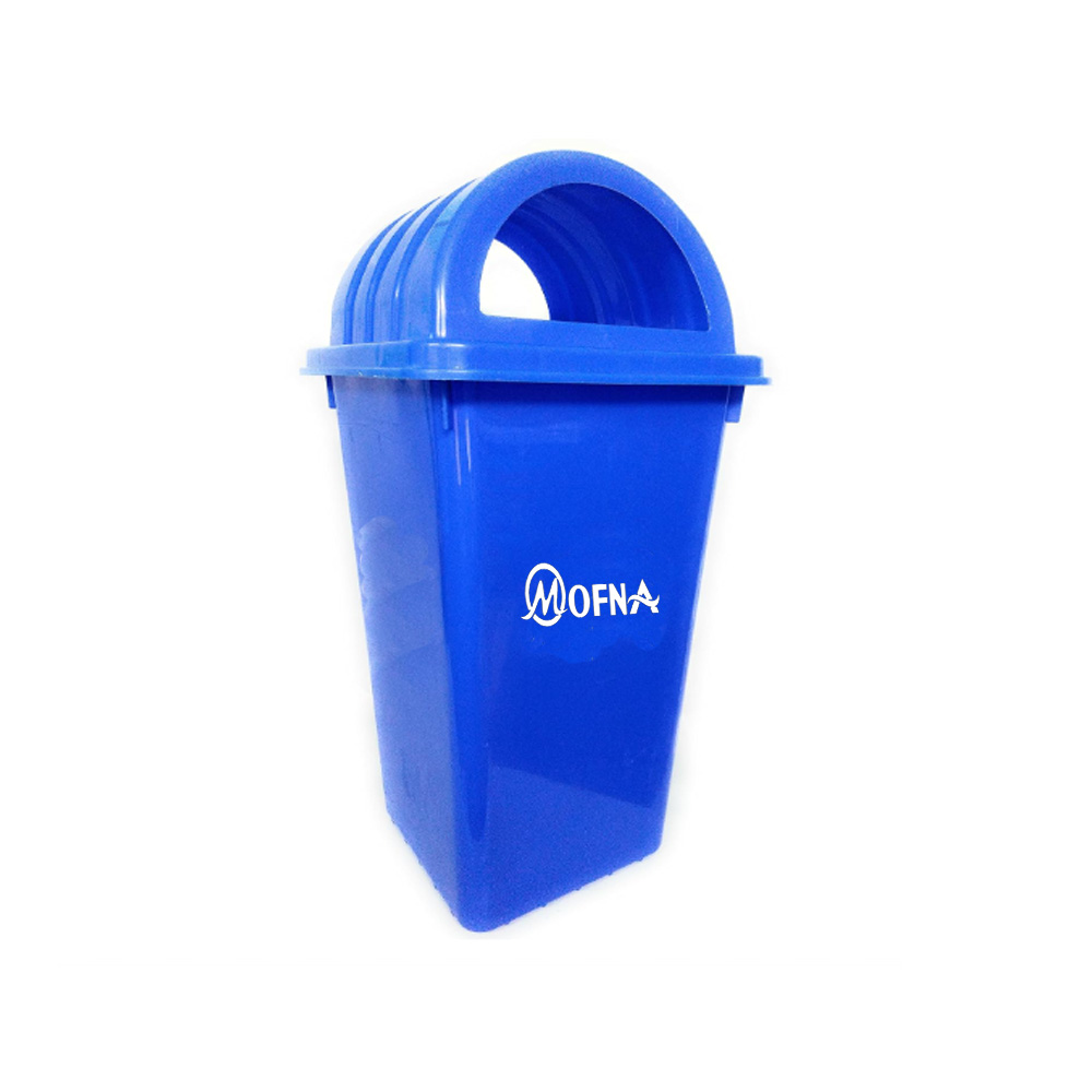 plastic Blue Dome Lid Dustbin, 110 Liter