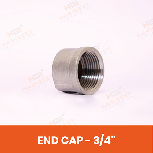 Stainless Steel End Cap - Color: White