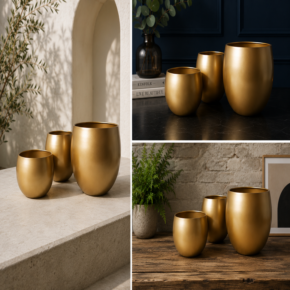 Metal planters
