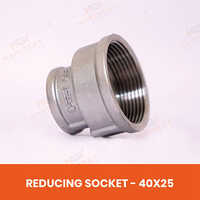 Stainless Steel Reducing Socket - Color: Grey