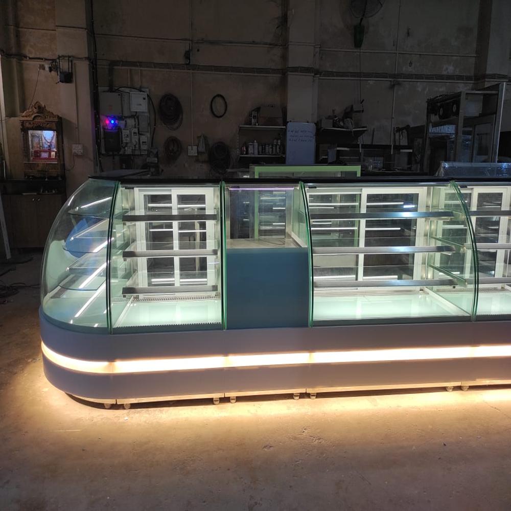 Curved Glass Sweet Display Counter