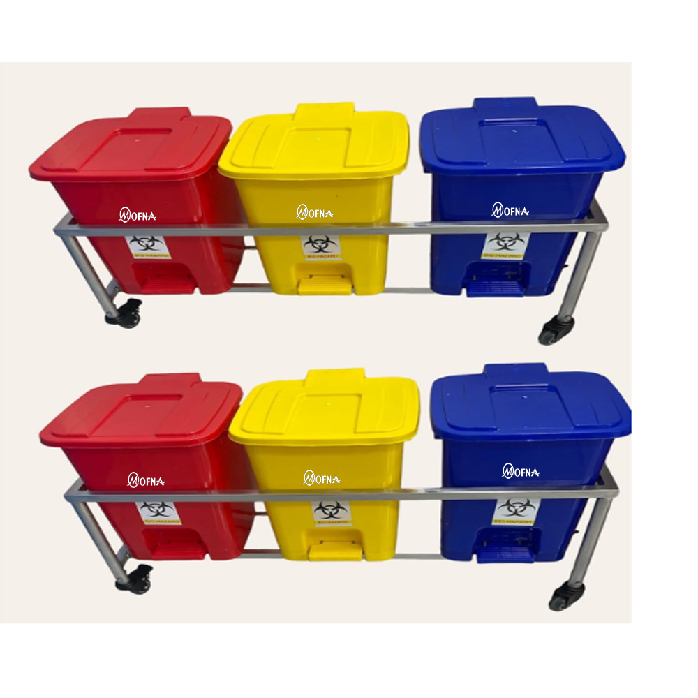 Plastic Bio Medical Trolley Dustbin, 30 Liter