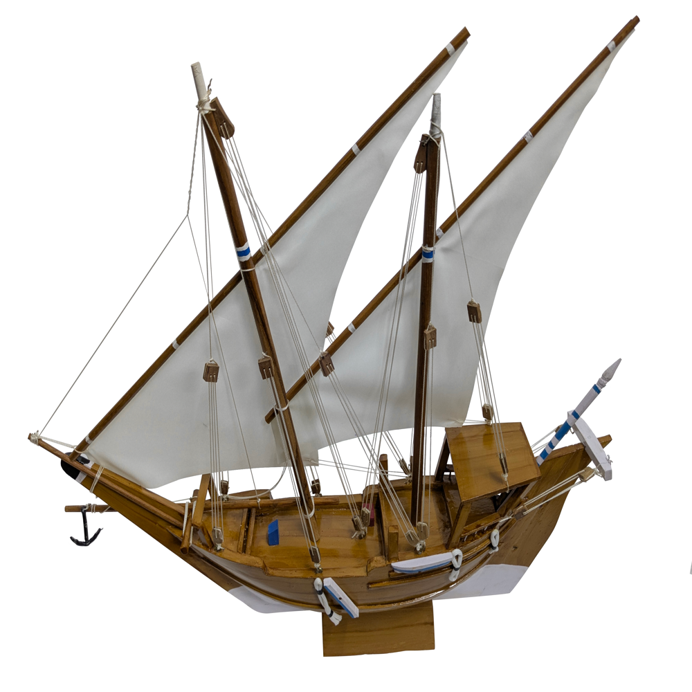 Brown Kerala Traditional Wooden Boat