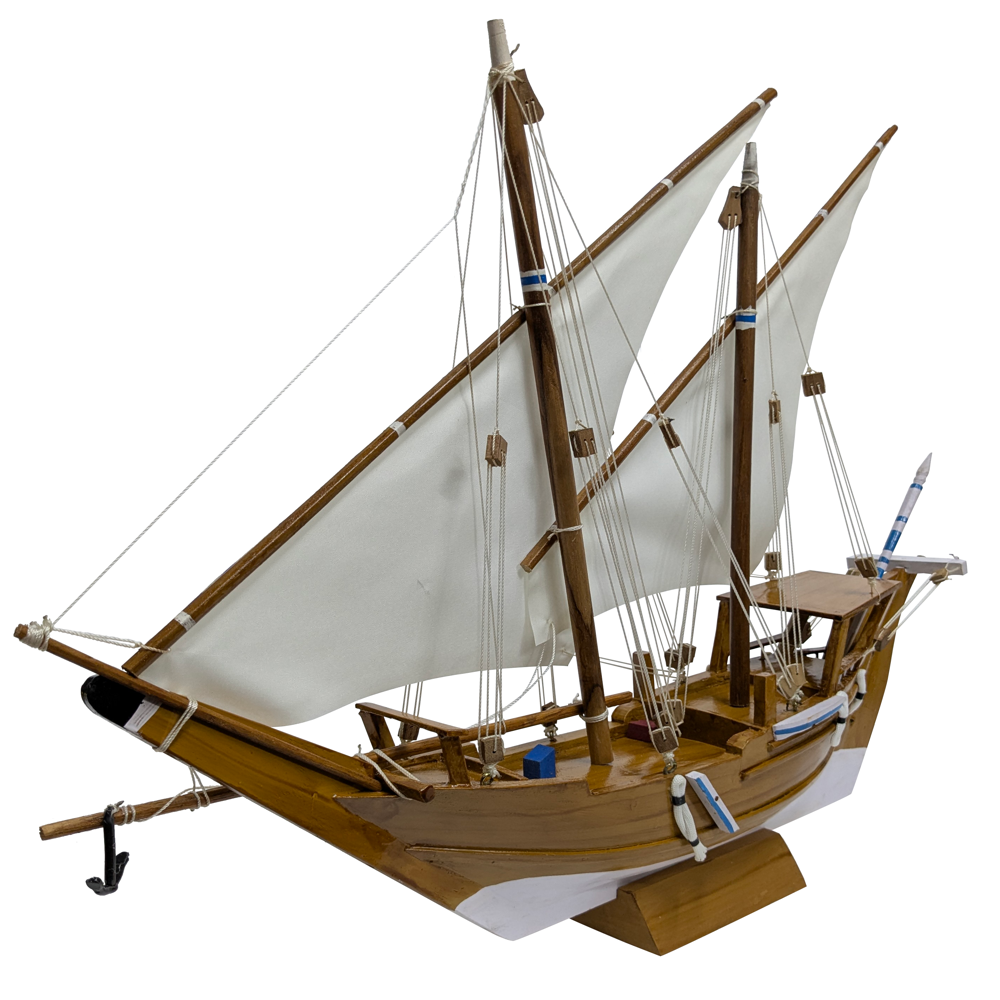 Brown Kerala Traditional Wooden Boat