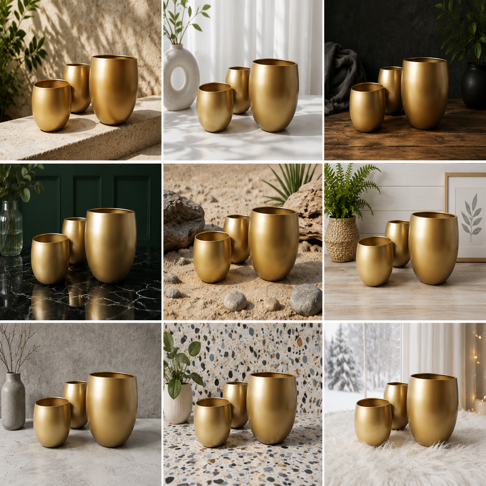 Metal Planters - Metals Type: Iron