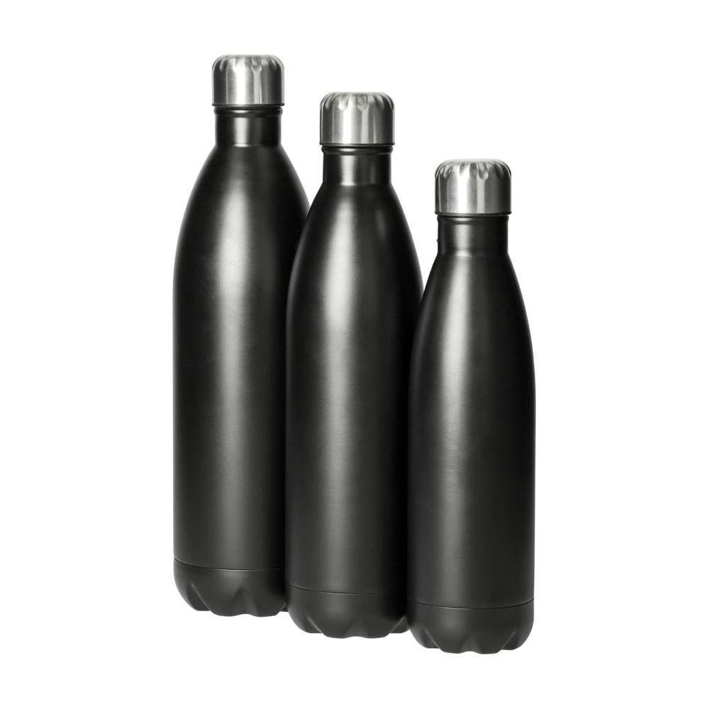 Stainless Steel Cola Bottle(Hot and Cold) Black Color, 1000 ml, 750ml, 500ml