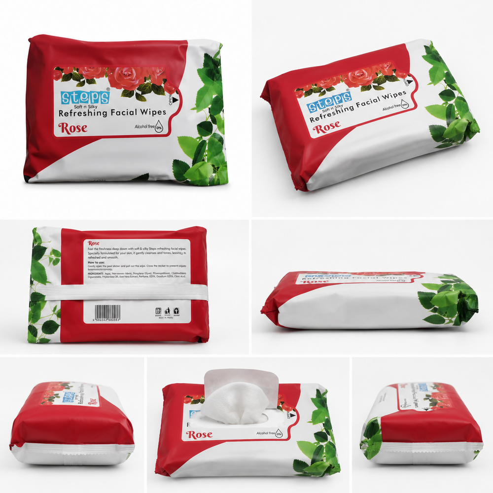 Rose Fragrance Facial Wipes