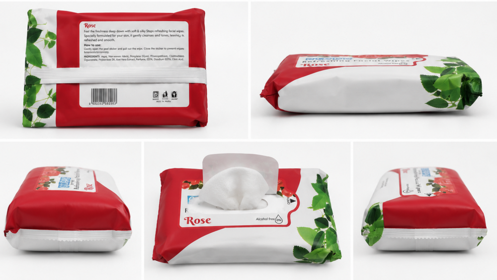 Rose Fragrance Facial Wipes